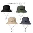 thumbnail image 3 of Yingyy Bucket Hats With Strings Summer Functional: This Bucket Hat Hat Is Fishermen Approved For Bucket Hat With Strings, 3 of 6