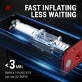 thumbnail image 4 of Opspring Tire Inflator, Portable 150 PSI Air Compressor Bicycle Pump with Digital Display, Cordless Rechargeable Tire Pump Mini Electric Air Pump for Car Bike Motorcycle Ball, 4 of 8