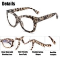 thumbnail image 4 of 2 Pairs Oversized Retro Reading Glasses for Women, Oprah Style Large Blue Light Blocking Readers, 4 of 7