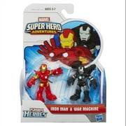 Marvel Super Hero Adventures 2 Pack Iron Man And War Machine