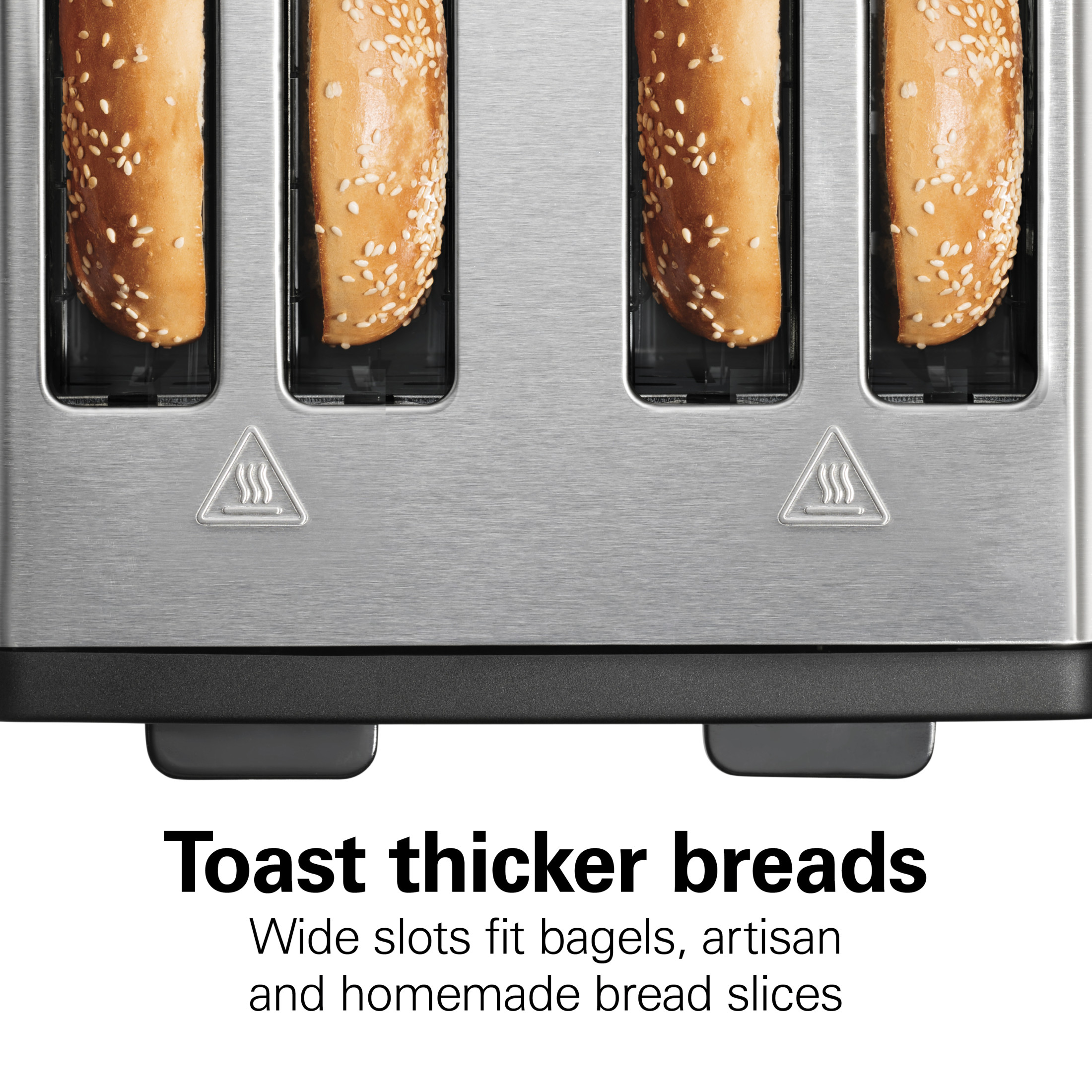 Hamilton Beach 4-Slice Toaster, Wide Slots, Stainless Steel photo 3