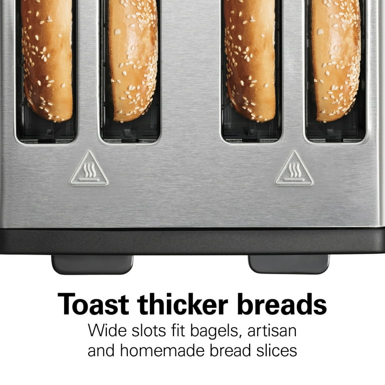 Hamilton Beach 4-Slice Toaster, Wide Slots, Bagel Function