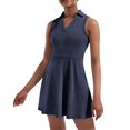thumbnail image 4 of ZRBYWB Womens Dresses Women's Tennis Skirt With Built In Shorts Dress With 4 Pockets Sleeveless Exercise. Dresses For Women 2023, 4 of 5