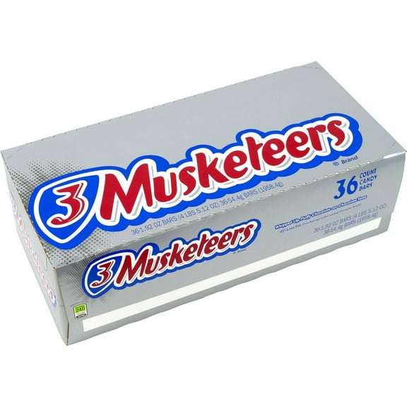 3 Musketeers Candy Bars, 1.92 oz, 36 count...