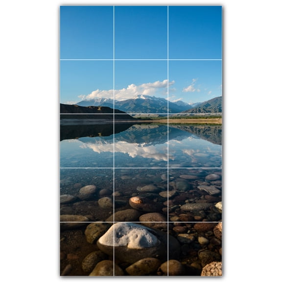 Picture-Tiles.com: Lighthouse Ceramic Tile Wall Mural WAL500836-35M. 18"W x 30"H using (15) 6" x 6" Ceramic Tiles-Satin Finish