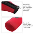 thumbnail image 5 of 4 Pack Beer Bottle Insulator Sleeve Keep Drink Cold,Zip-Up Bottle Jackets,Beer Bottle Cooler Sleeves, 5 of 5