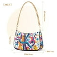 thumbnail image 3 of FORMRS Womens Shoulder Bag with Chain Strap Clutch Purse Cute Tote Handbag, Musical Pattern, 3 of 7