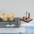 thumbnail image 2 of Tirador de latón con forma de lazo para muebles, organizador de mesa, armarios, cajones y otros espacios. Fabricado en madera de nogal. Ideal para arm, 2 of 8
