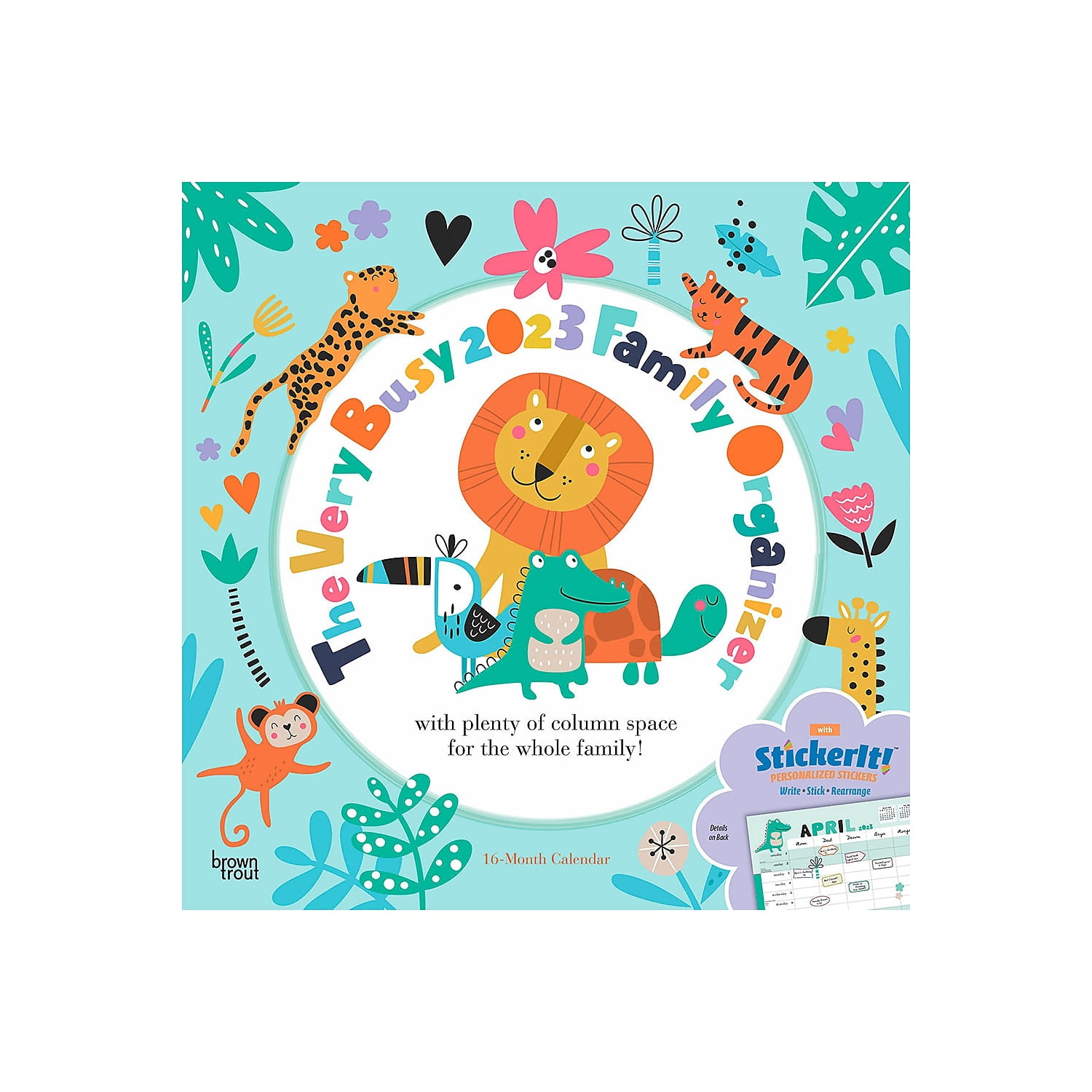 2023 BrownTrout The Very Busy Family Organizer 12'' x 12'' Monthly Wall Calendar (9781975452902)