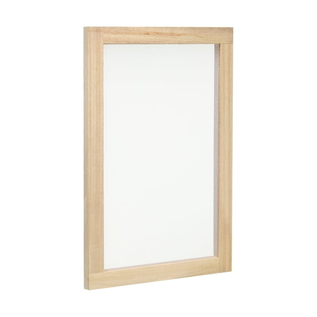 Unique Bargains 11.8'x7.9' Wooden Paper Making Screen Papermaking Frame Mould, Natural Color