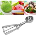 thumbnail image 3 of Ice Cream Scoop, Multifunctional Cake Scoop with Trigger, Ice Cream Scoop Melon Baller Cookware for Baking, 3 of 4