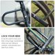 thumbnail image 3 of Candado para bicicleta con desbloqueo de llave, candado en U de alta resistencia para bicicleta de viaje por carretera y montaña, 3 of 6