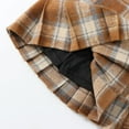 thumbnail image 6 of XEGLSBU Skirts for Girls 6-8 Girls' Pleated Plaid Mini Skirt Girl Skirts Skorts Outfits with Bowknot Skirts for Girls 5T Khaki-a Size 11-12 Years, 6 of 8