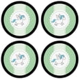 thumbnail image 2 of Silicone Non-Slip Drink Coasters with Removable Printed Absorbent Felt Pad - Set of 4 - Flying Horse, 2 of 3