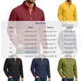 thumbnail image 3 of USNSM Mens Zip Up Sweatshirt Mock Neck Track Jacket Lightweight Fleece Full Zip No Hood Athletic Casual Long Sleeve Jackets with Pocket Red S, 3 of 9