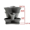 thumbnail image 5 of Mainstays 3 Tier Charcoal Resin Vertical Gardening Planter, 5 of 7