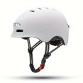 thumbnail image 1 of QJUHUNG USB Charging Bike Helmet with Front and Rear LED Lights - Adjustable Cycling Helmet for Urban Commuting - Suitable for Men and Women - 36V or Below Voltage - PC Material - New Yea, 1 of 7