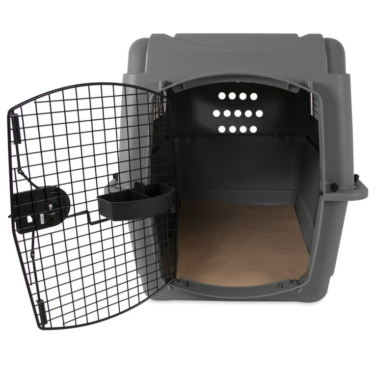 Petmate Sky Kennel IATA 36 Large Dog Crate Travel Plastic Pet Carriers for Dogs 50 70 lb Gray Pack of 1 Walmart