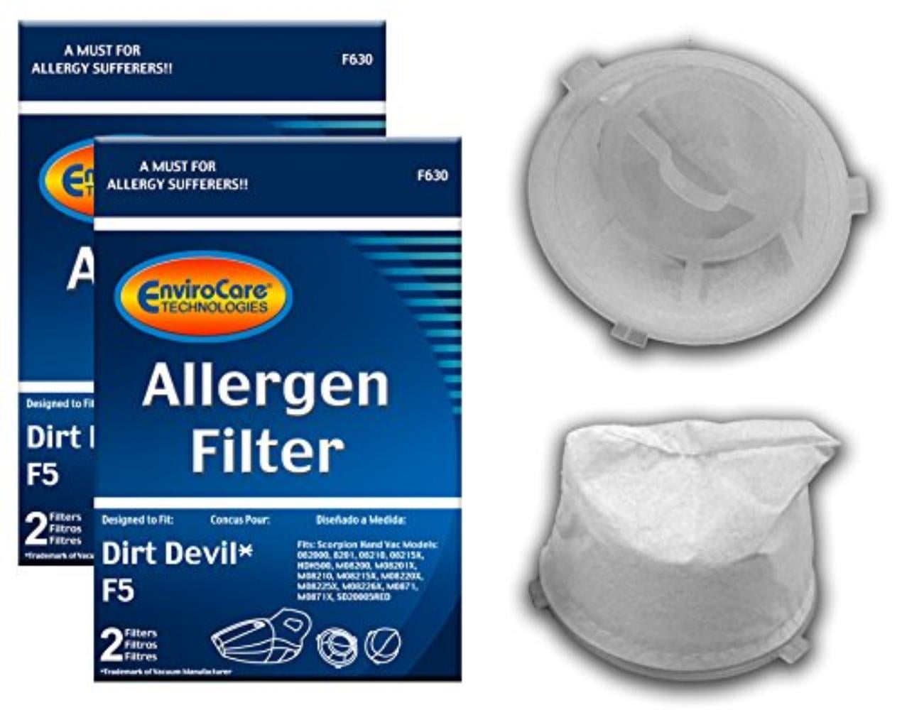 Good Choice for 2 Dirt Devil F5 Replacement Filters Fit Dirt Devil Scorpion Hand 