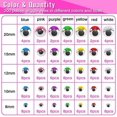 thumbnail image 4 of TOAOB 200pcs Wiggle Googly Eyes Self Adhesive with Eyelashes Round 8mm 10mm 12mm 15mm 20mm Craft Eyes Mixed Colors Plastic Sticker Eyes for DIY Crafts Scrapbooking Decoration$$Art & Craft, 4 of 7