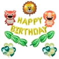 thumbnail image 3 of Globo Carta de cumpleaños Juego de globos de animales de dibujos animados Látex Látex Decoración de fiesta Adorno de bricolaje, 42 piezas, Tipo 1 Methold HA004102-01, 3 of 6