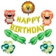 thumbnail image 3 of Globo Carta de cumpleaños Juego de globos de animales de dibujos animados Látex Látex Decoración de fiesta Adorno de bricolaje, 42 piezas, Tipo 1 Methold HA004102-01, 3 of 6