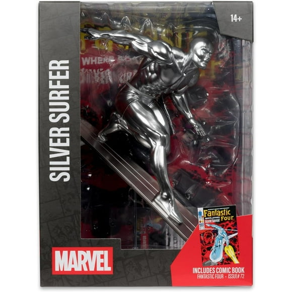 Marvel Silver Surfer 1:6th Scale Collectible with Scene (Fantastic Four #72) McFarlane Toys