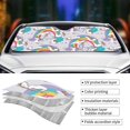 thumbnail image 5 of Disketp Windshield Sun Shade, Car Sun Shade For Front Window Unicorn Doingyoga Sunshades Sun Visor Protector Blocks Uv Rays Foldable, 5 of 9