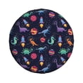 thumbnail image 3 of Rv Spare Tire Cover 14 inch - Space dinosaur A Tire Covers for Trailers, Adjustable Camper Spare Tire Cover, 3 of 7
