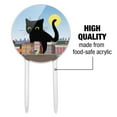 thumbnail image 6 of Acrylic Giant Black Cat Playing with Cars Cake Topper Party Decoration for Wedding Anniversary Birthday Graduation, 6 of 6