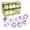 Multicolor, variant on Gemstone Treasure Hunt Set | Crystal Glass Diamonds & Jewels | Golden Pirate Chest | 9 Unique Sparkling Multicolor Stones | Pool Beach Bath Decor | Party Favor | 10PCS | 90g