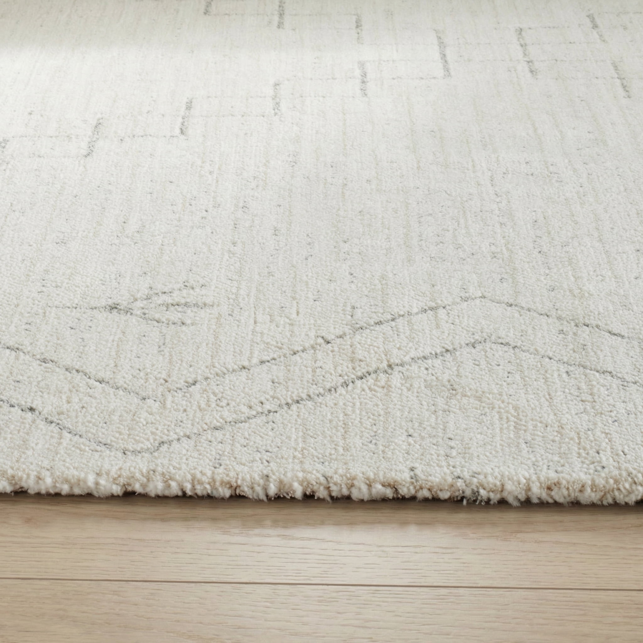 Rug Branch Casa Abstract Indoor Area Rug, Beige Cream, Boho - Living Room, Bedroom, Dining Room, and Kitchen