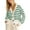 Green Stripe, variant on SHEWIN Women's Sweaters Fall Striped Open Front Cardigan Knit Long Sleeve Loose Trendy Winter Cardigans White Stripe