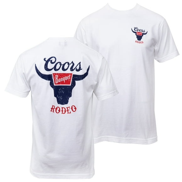 Coors Rodeo Front and Back Print T-Shirt-Medium