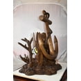 thumbnail image 4 of Anchor On Ocean Floor Among Fish Bronze Statue  Size: 32" x 27" x 41"H, 4 of 12