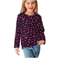 thumbnail image 6 of Bnwani Valentines Long Sleeve Toddler Shirts Girls Crew Neck Casual Cute Heart Printed Tops 3-4t, 6 of 7