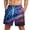 Red, variant on Men's 250 Anniversary USA Beach Shorts Loose Fit Drawstring Summer Vacation 250th Anniversary Shorts with Pockets