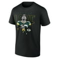thumbnail image 2 of Men's Jordan Love Black Green Bay Packers Humble Shadow Player T-Shirt, 2 of 3