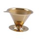 thumbnail image 2 of Filtro de Acero Inoxidable para Cafetera Manual Macarena Filtro de Café Permanente Gotero de Café Reutilizable Dorado, 2 of 8