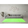 thumbnail image 3 of Ahgly Company Indoor Square Solid Green Modern Area Rugs, 3' Square, 3 of 4