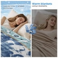 thumbnail image 2 of Blue Boho Cooling Blanket,Lightweight Breathable Summer Throw Blanket with Double Sided Cold Effect,Farmhouse Bohemian Medallion Oriental Flower Picnic Blankets Bed Sheet for Hot Sleepers 60"x80", 2 of 8
