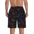 thumbnail image 3 of Kdxio Butterfly Pattern Mens Casual Shorts - Drawstring Summer Beach Sports Shorts for Men, 3 of 9