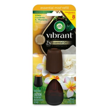 Air Wick Essential Mist Vibrant Scented Oil Air Freshener Diffuser Refill, White Gardenia and Plumeria, 1 Count