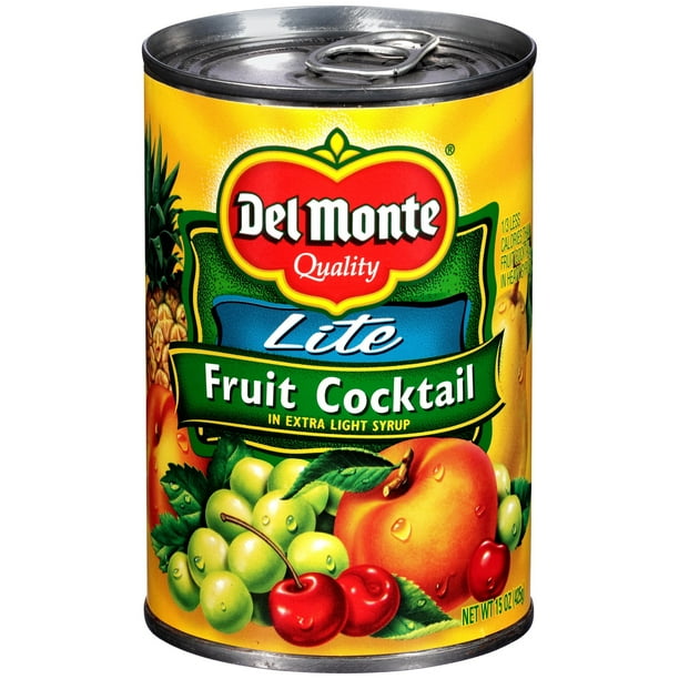 Del Monte Lite Fruit Cocktail in Extra Light Syrup, 15 Oz, Can