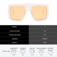 thumbnail image 2 of Nuevas gafas de sol de moda con montura grande, gafas de sol con personalidad a la moda, hechas de PC, 2 of 5