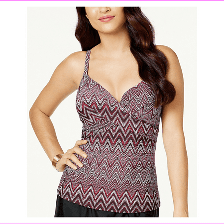 Island Escape Womens Pullon styling Sweet heart neck PushUp Tankini Swimsuit Top