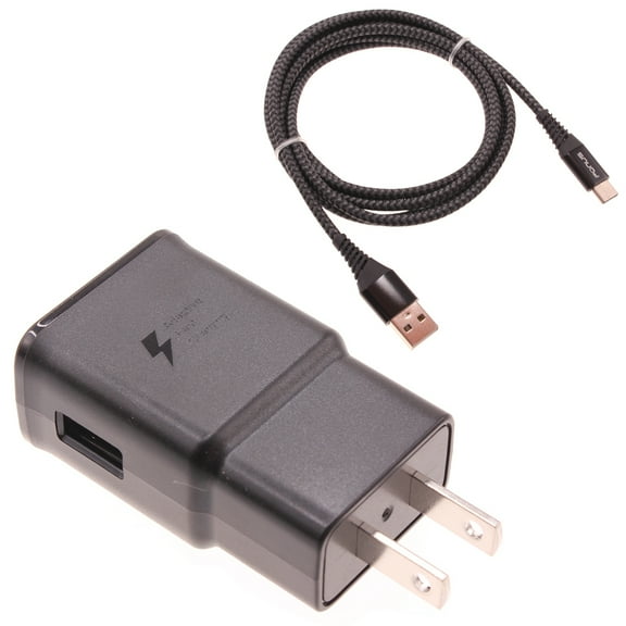 Type-C Fast Home Charger for CAT S62 Phone - 6ft USB Cable Quick Power Adapter Travel Wall K3O