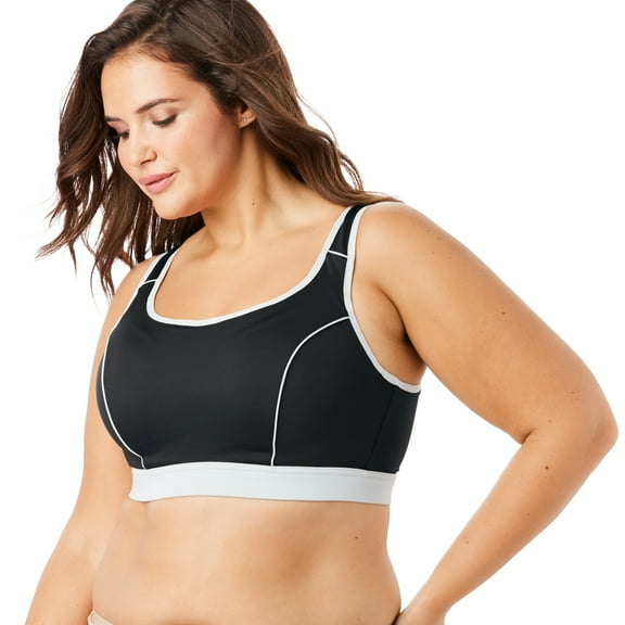 Comfort Choice Women's Plus Size High-Impact Underwire Sport Bra