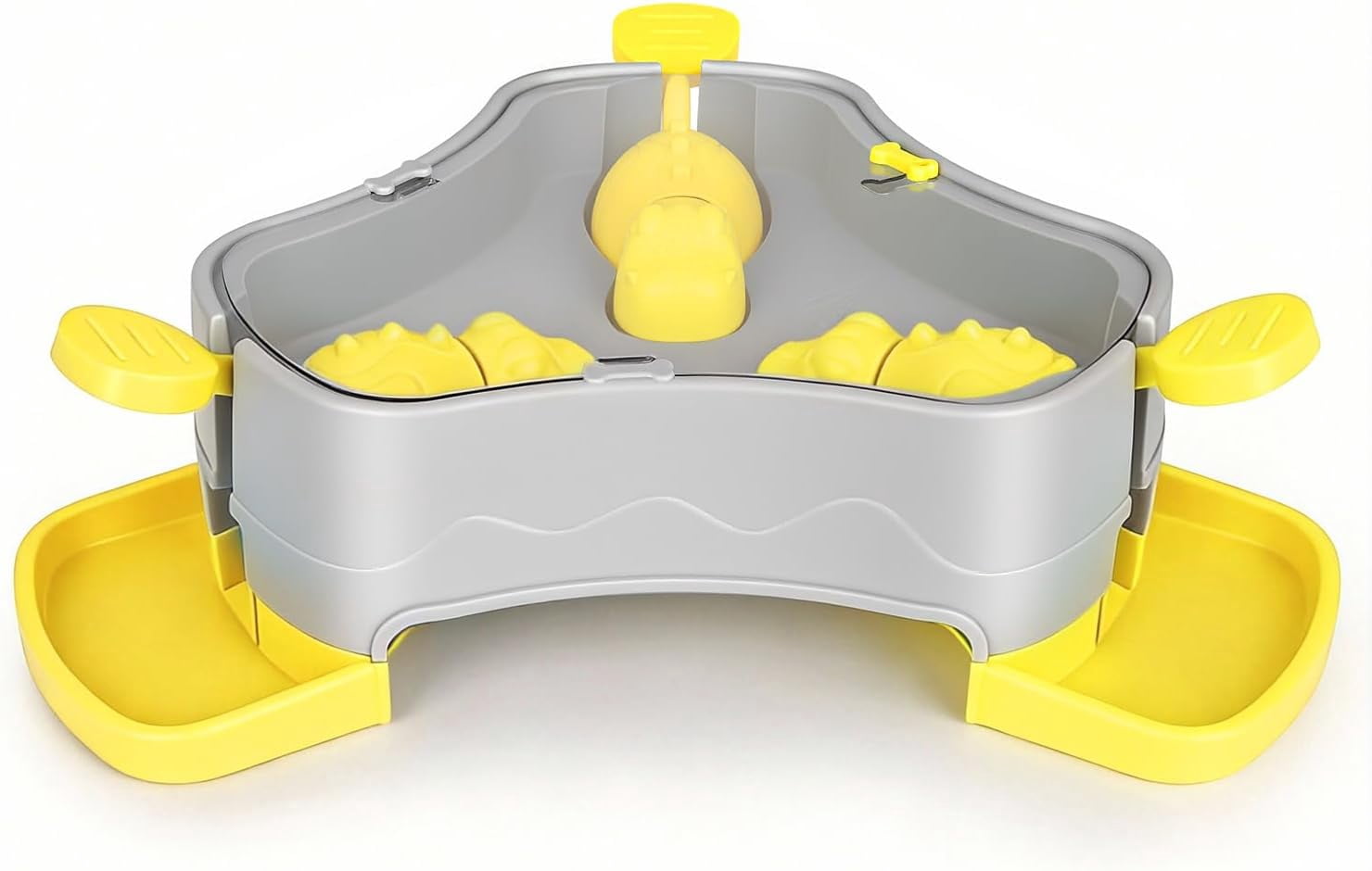 3-in-1 Press-Type Dog Treat Dispenser Puzzle Toy with No-Slip Slow Feeder for Interactive Brain Training and Enrichment for Smart Dogs and Cats, 3 Color Options