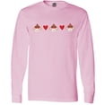 thumbnail image 3 of Inktastic Sock Monkey Heart Border Long Sleeve T-Shirt, 3 of 5